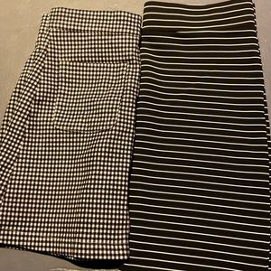 Set of two patterned skirts